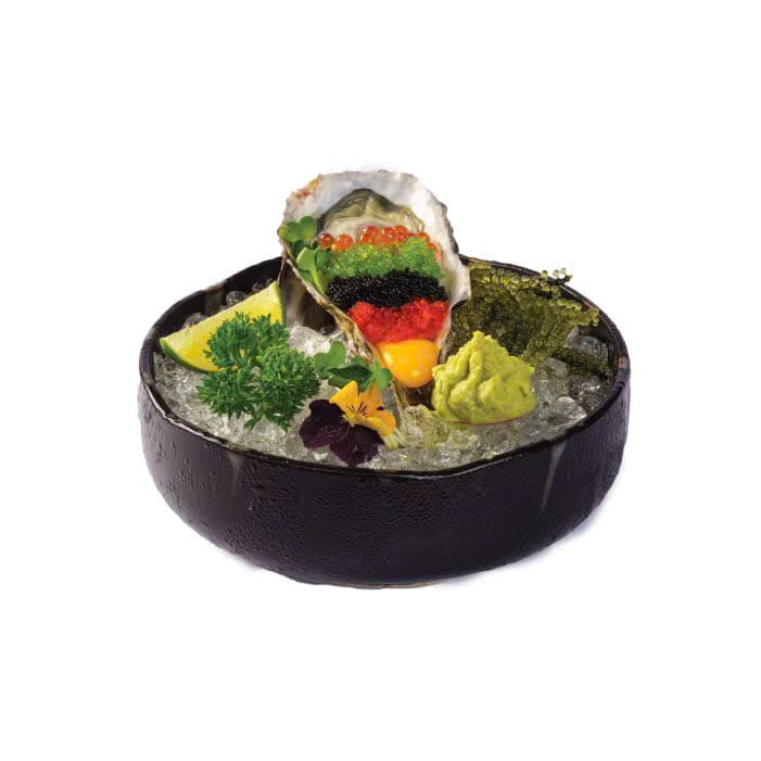 Hàu Nhật Sốt Ponzu Trứng cá